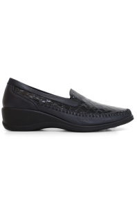 TESSELLI IRENE Black Croc loafer 